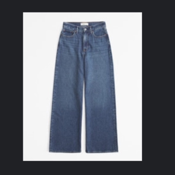 Abercrombie & Fitch The Wide Leg High Rise Jeans - Picture 2 of 5